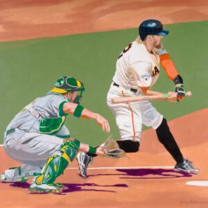 Hunter Pence and Stephen Vogt Oil Pastel